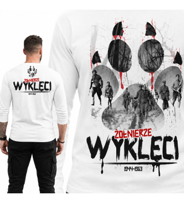 LONGSLEEVE PATRIOTYCZNY ŻOŁNIERZE WYKLĘCI BIAŁA